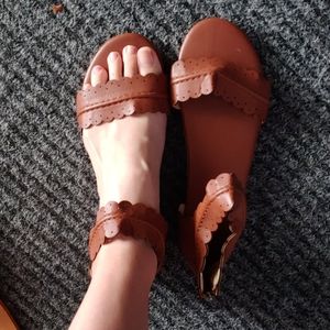Camel sandals
